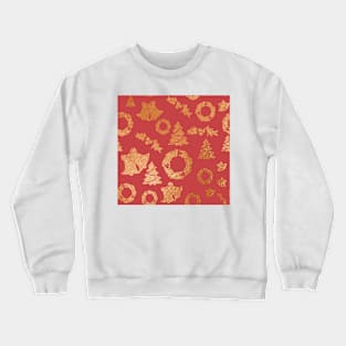 Copper Gold Christmas Crewneck Sweatshirt